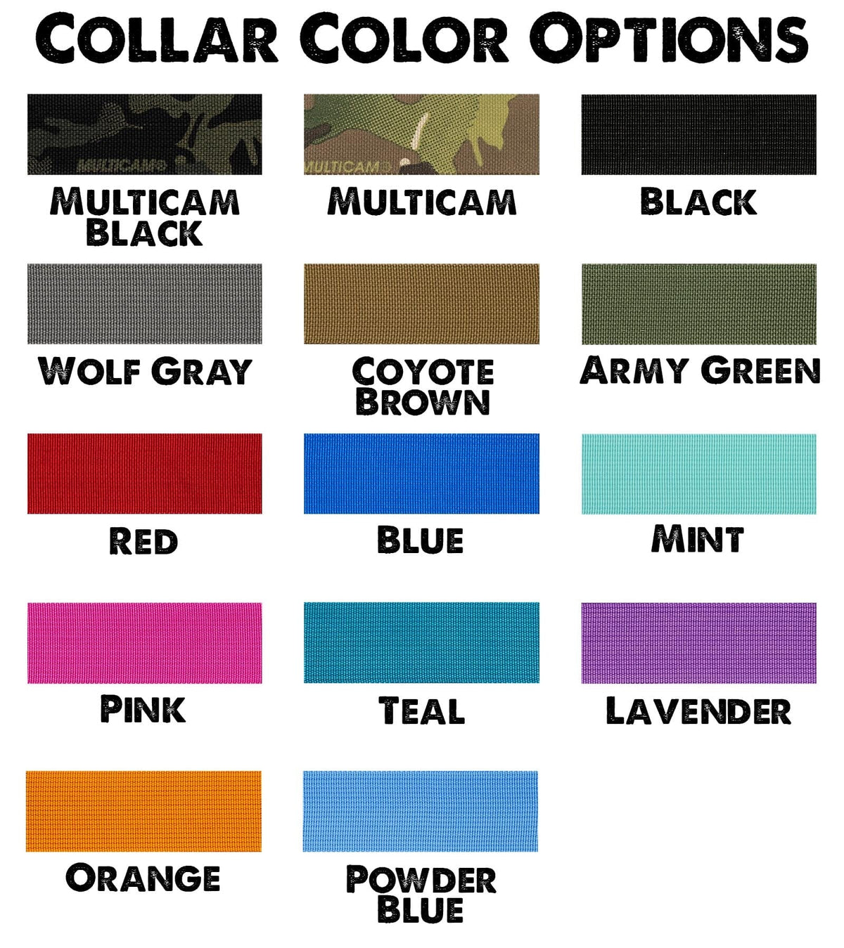Personalized 1.5" Basic Tactical Dog Collar