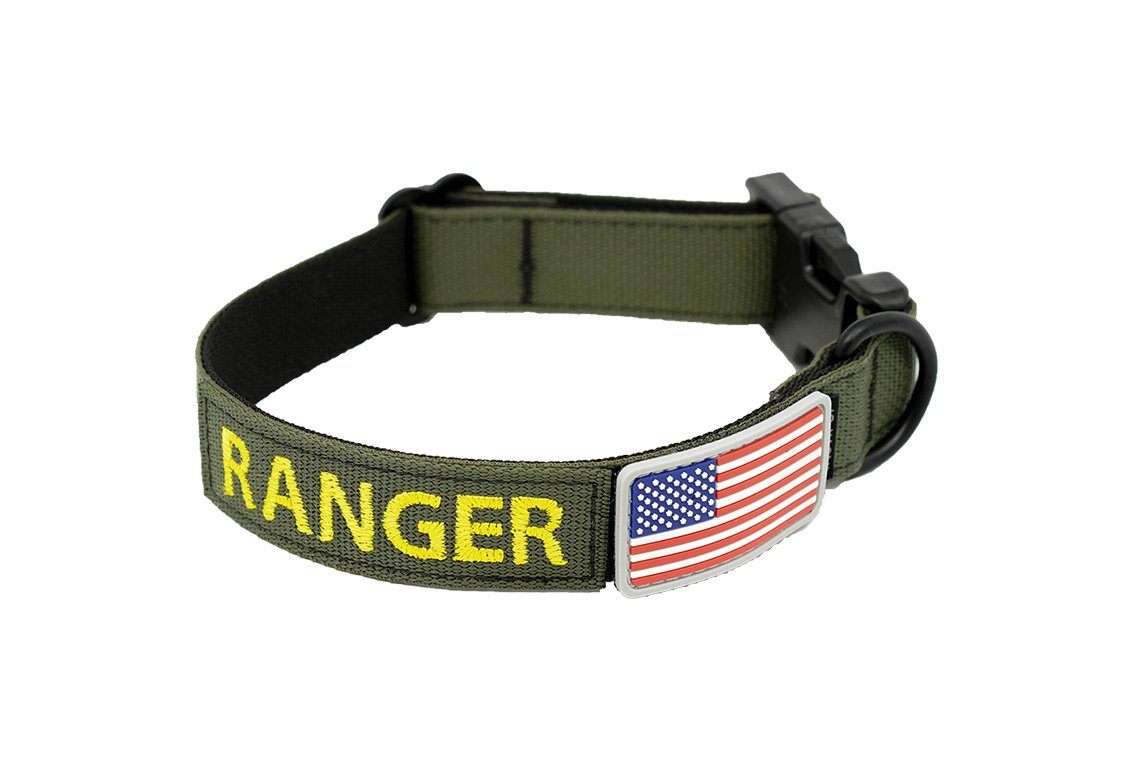 Personalized 1&quot; Basic Tactical Dog Collar