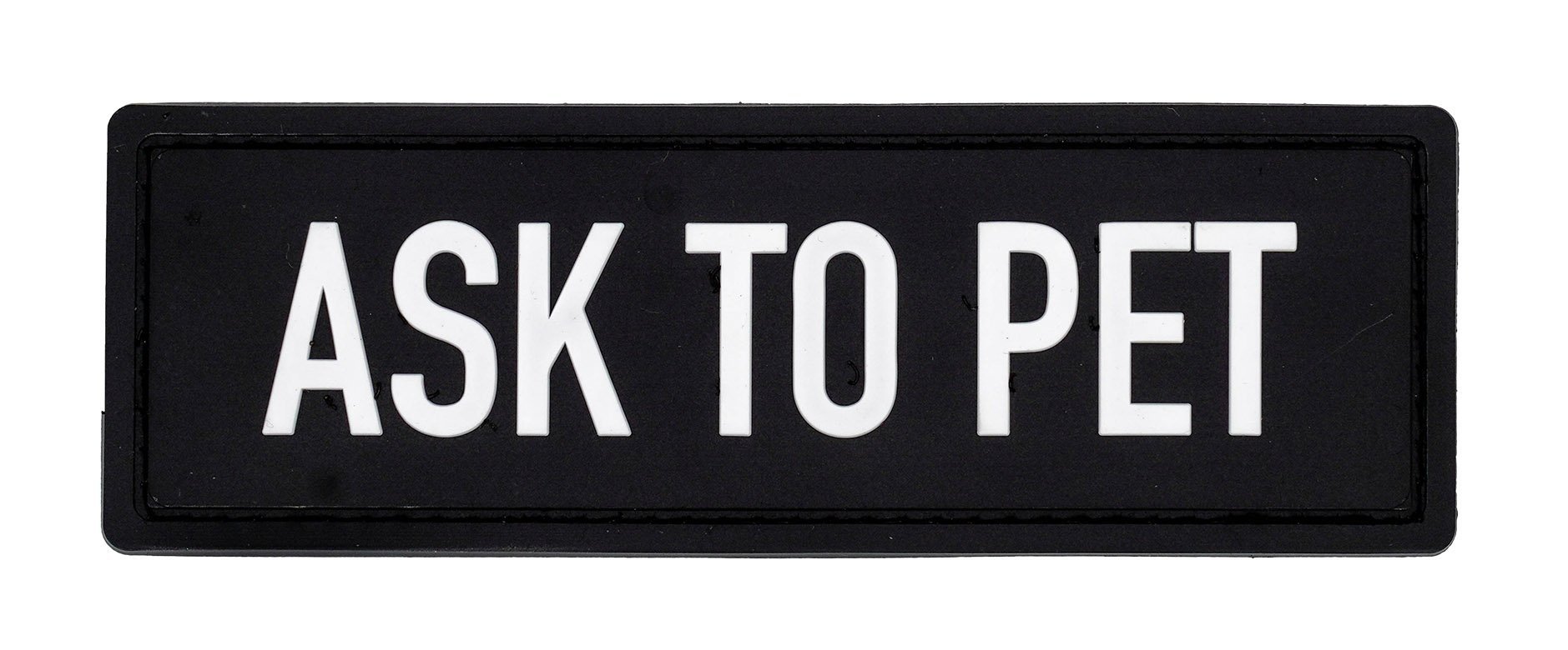 Ask Pets Ask to Pet Velcro Dog Harness Patch | Tactipup Dog Gear